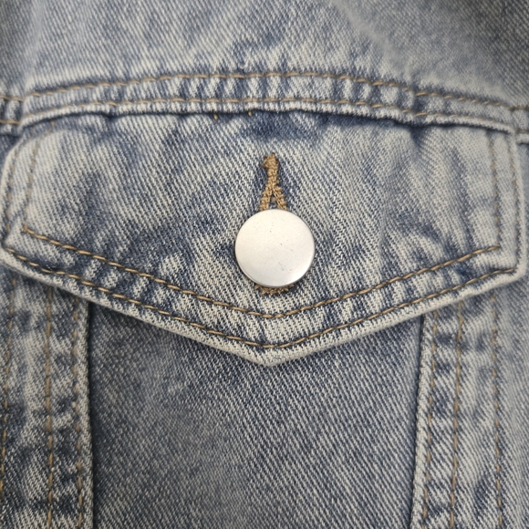 Distressed Denim Jacket - Picture 2 of 5